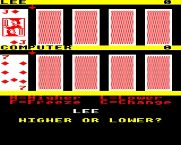 Bruce Forsyth's Play Your Cards Right (198x)(-) screen shot game playing